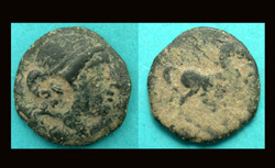 Aeolis, Kyme, Amazon with Artemis Countermark!